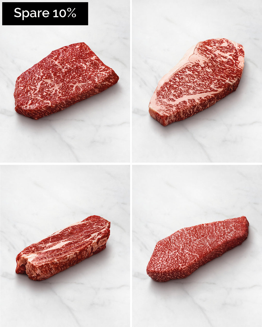 Wagyu Rumpsteak, Hüft Steak, Chuck Steak, Armroast Steak, Beefsteak, Wagyufleisch Silvester und Weihnachten