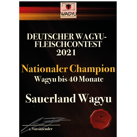 nachhaltiges-fleisch, Auszeichnung, Deutscher Wagyu-Fleischcontest 2021